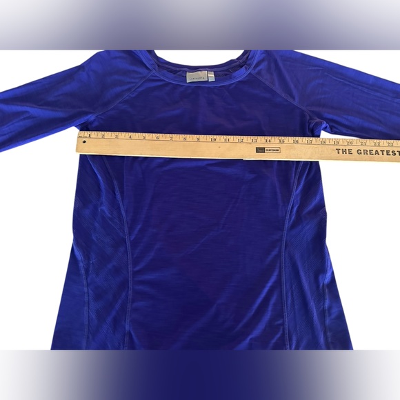 Athleta Women’s Long Sleeve Size Small Indigo Purple  Breathable Layer - Picture 6 of 9
